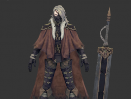 大刀男 max綁定模型